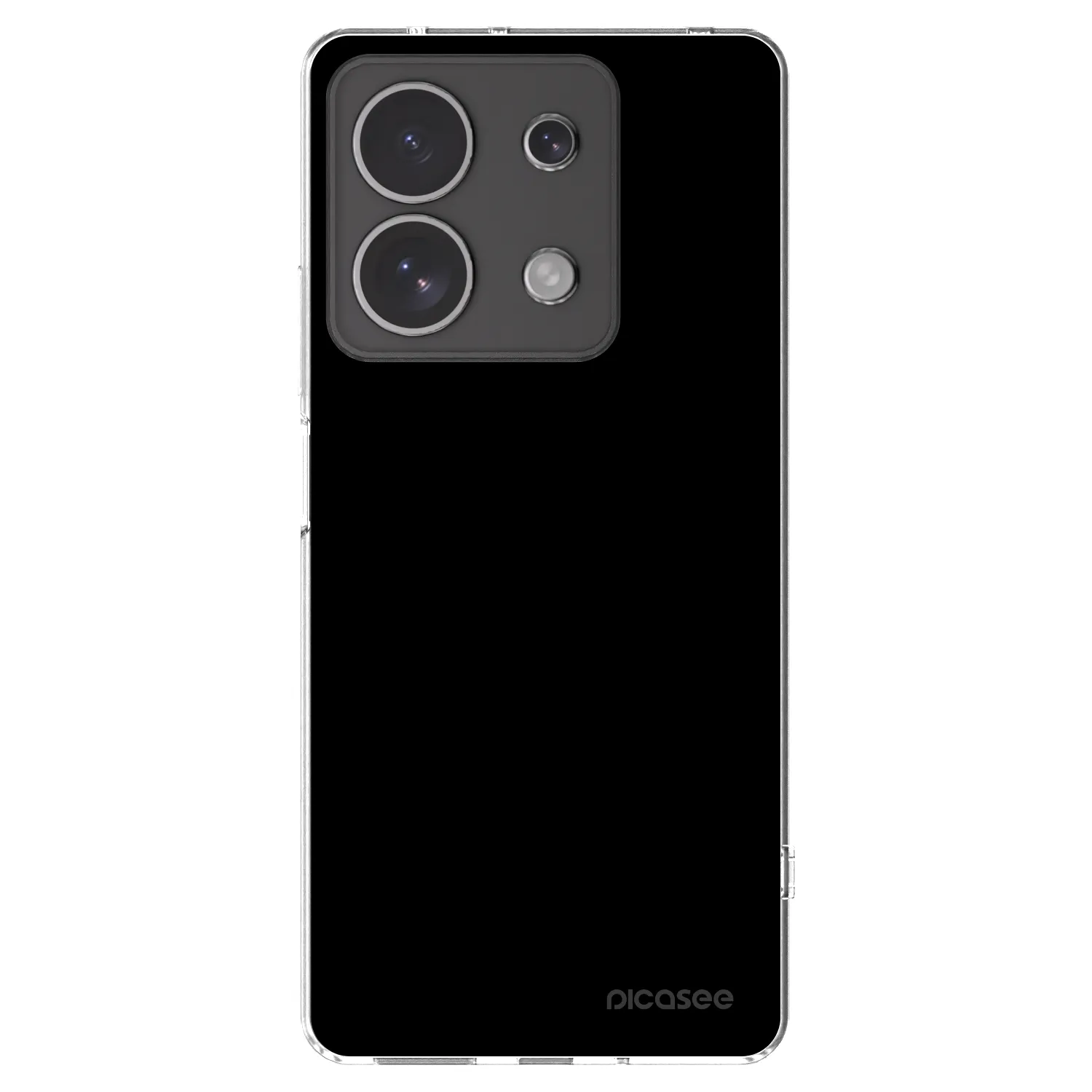 Picasee silikonski prozorni ovitek za Xiaomi Redmi Note 13 4G - Black Bliss