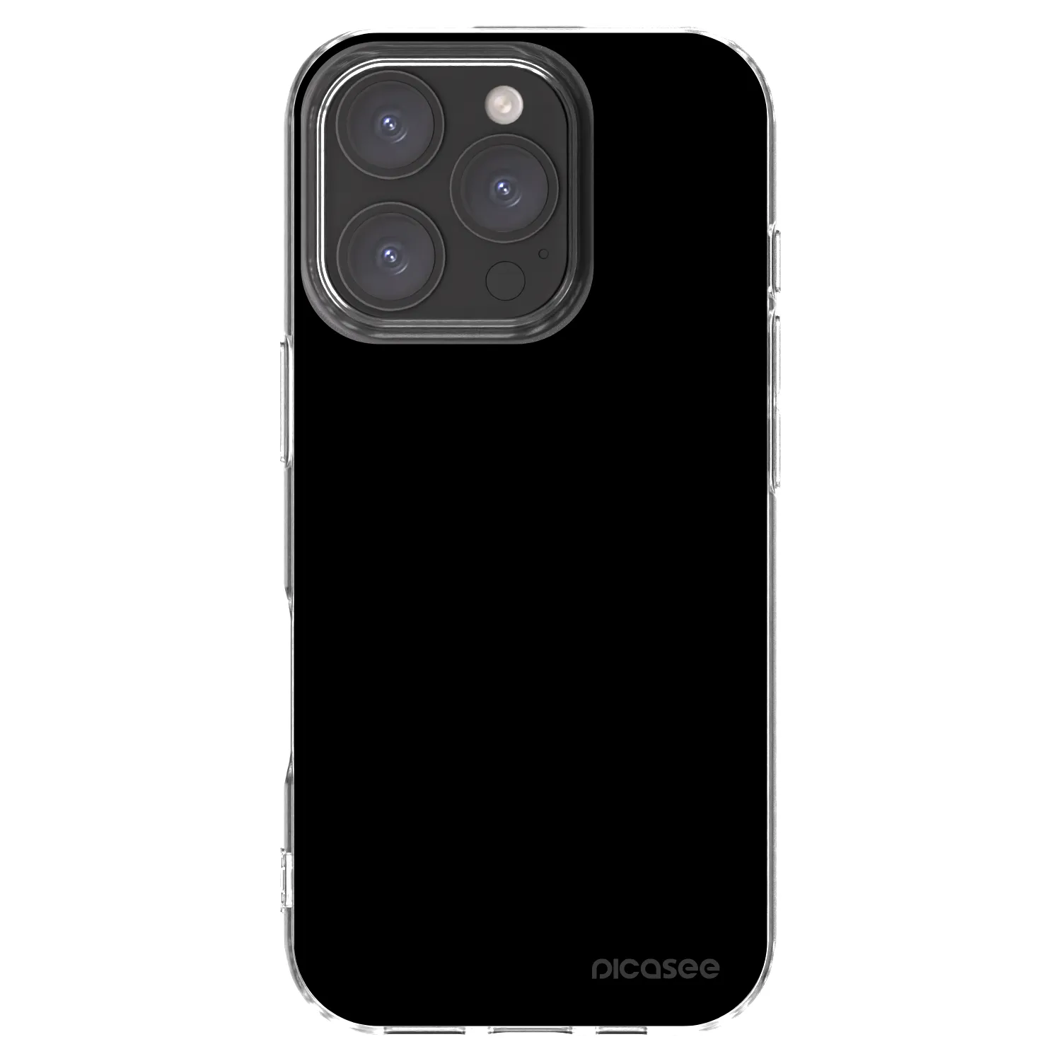 Picasee silikonski prozorni ovitek za Apple iPhone 16 Pro - Black Bliss