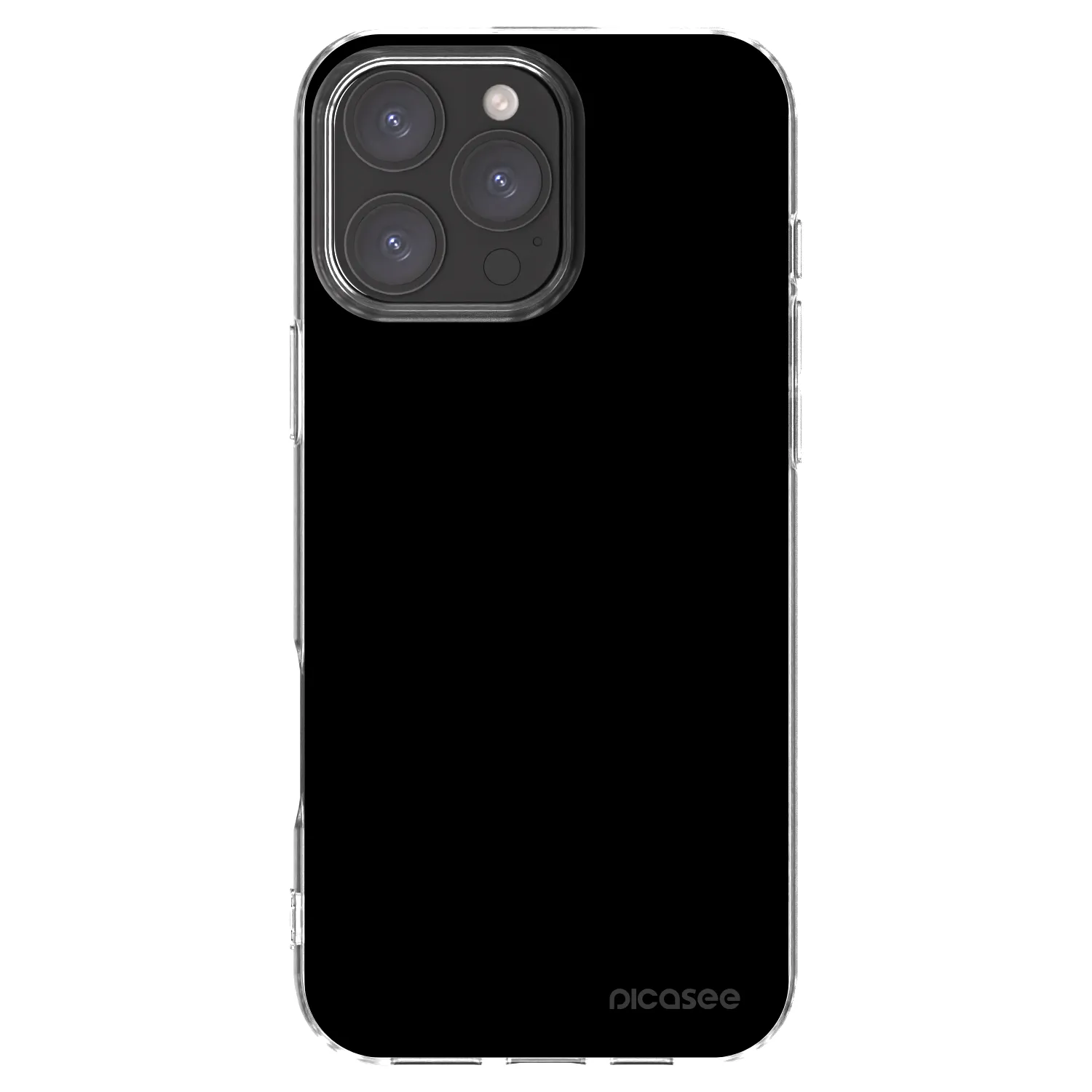 Picasee silikonski prozorni ovitek za Apple iPhone 16 Pro Max - Black Bliss