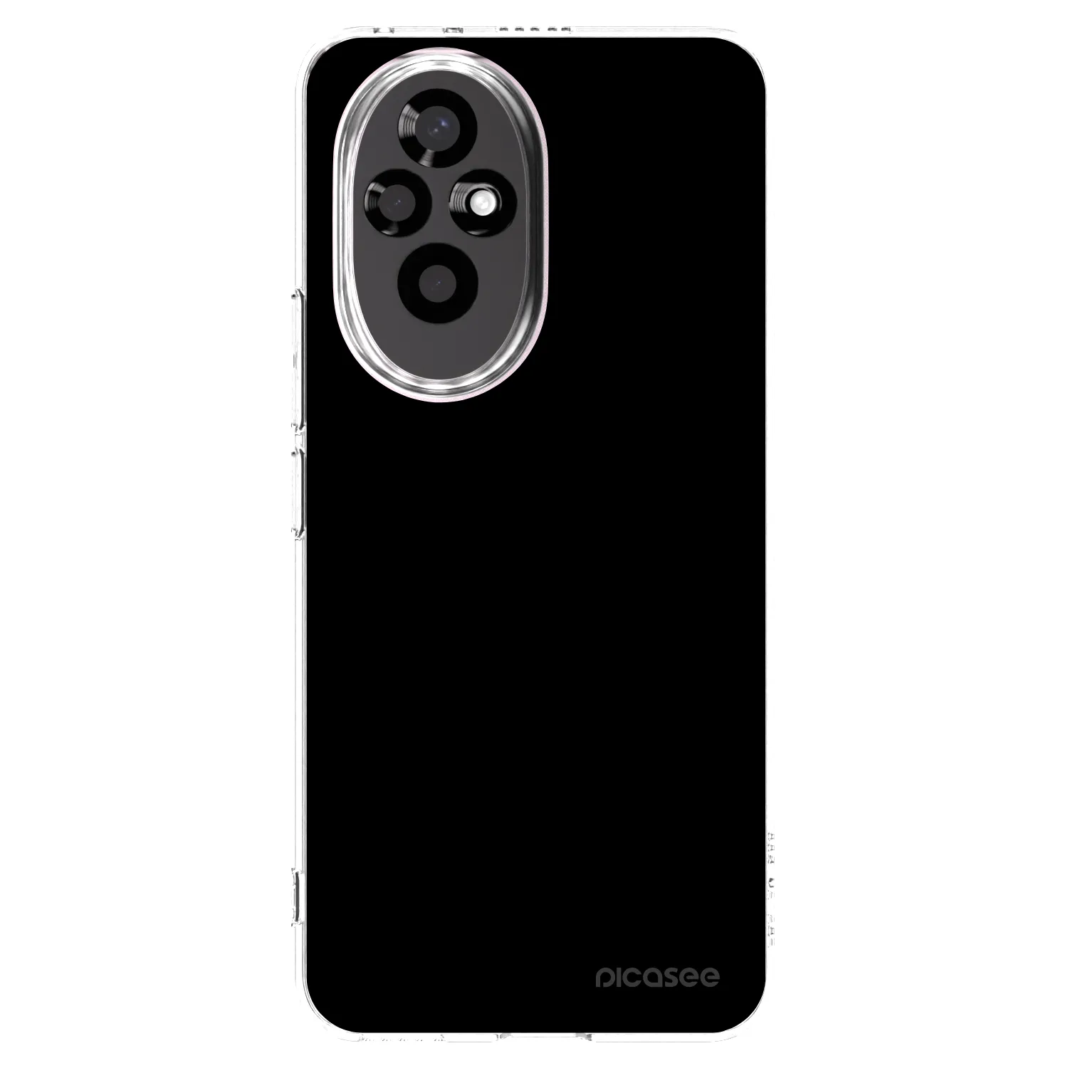 Picasee silikonski prozorni ovitek za Honor 200 Pro 5G - Black Bliss