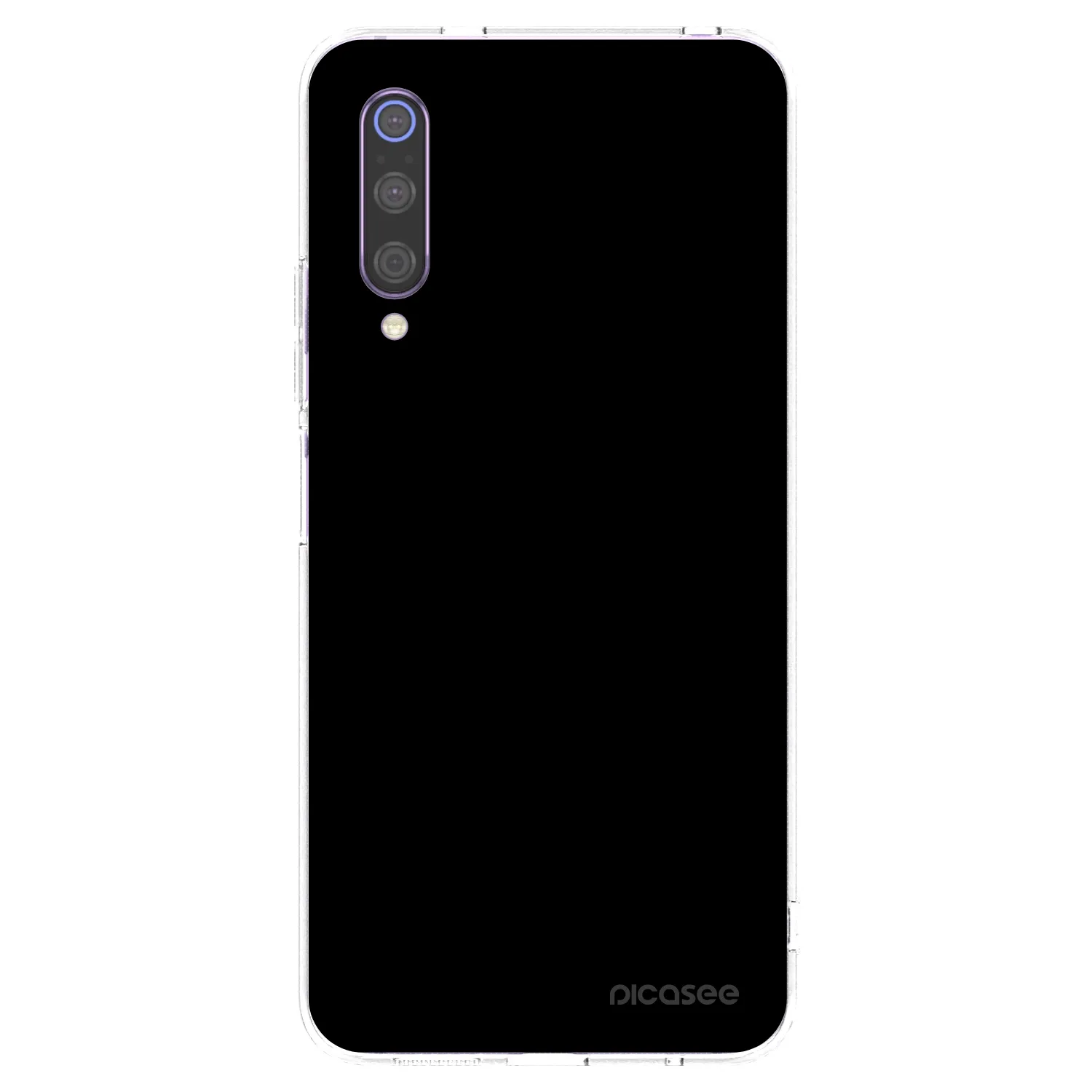 Picasee silikonski prozorni ovitek za Xiaomi Mi 9 - Black Bliss