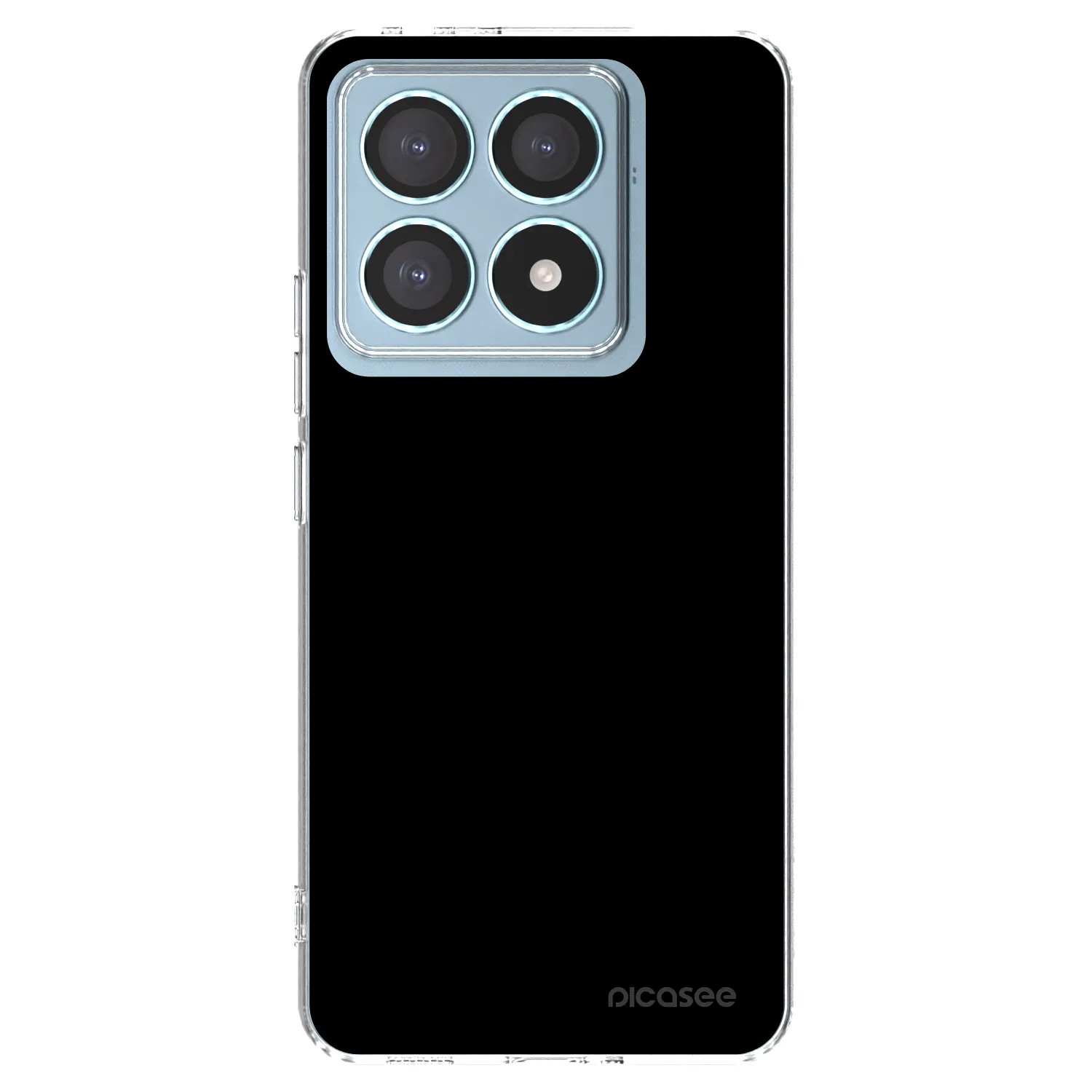 Picasee silikonski prozorni ovitek za Xiaomi 14T Pro - Black Bliss