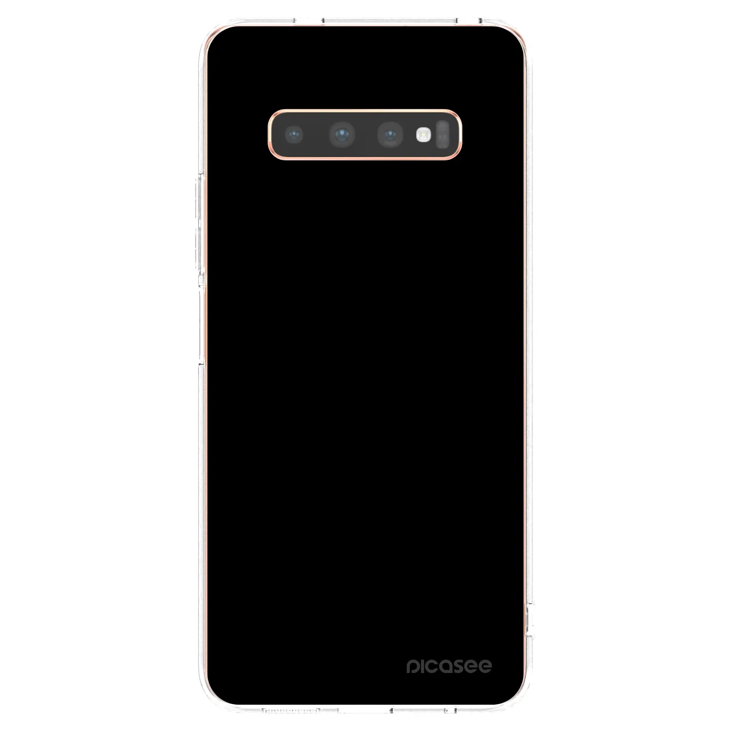 Picasee silikonski prozorni ovitek za Samsung Galaxy S10 Plus G975 - Black Bliss