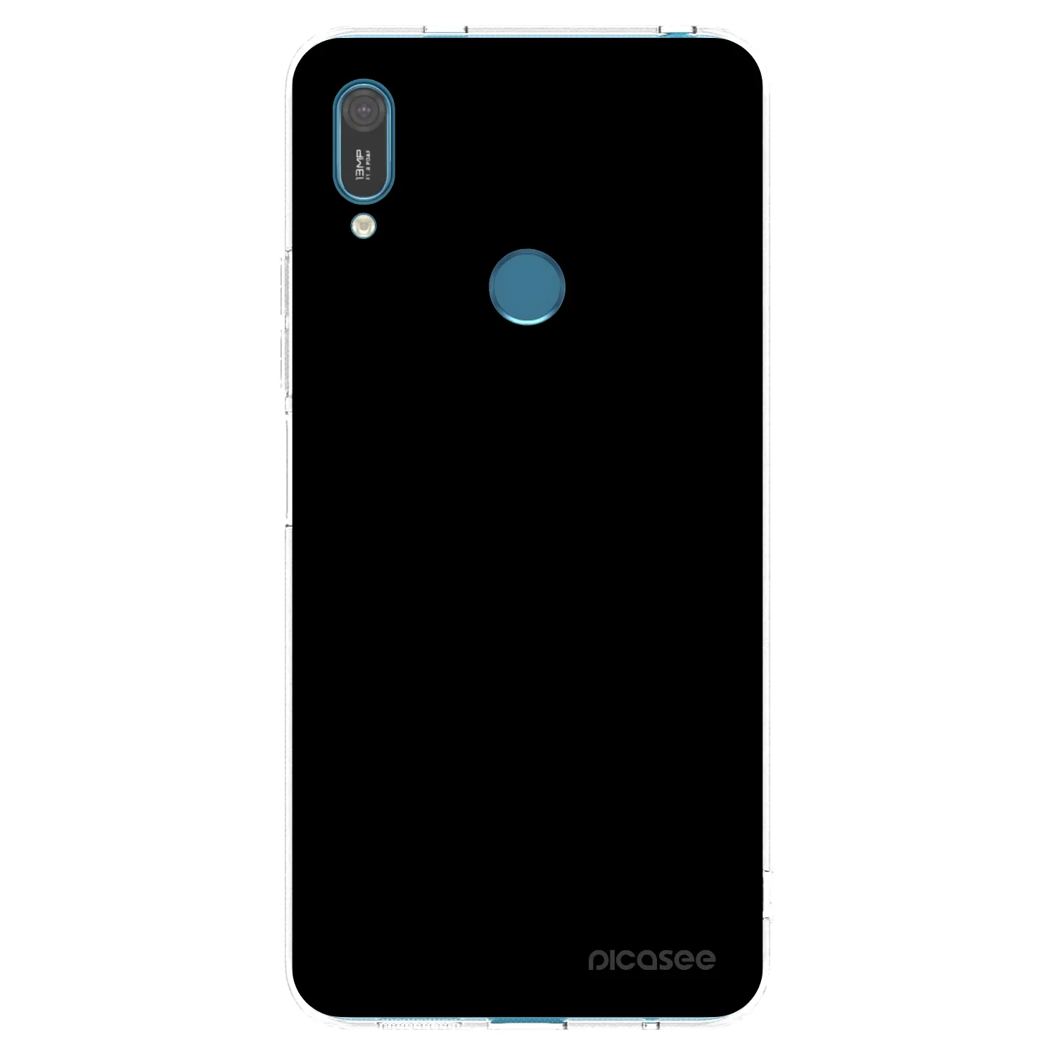 Picasee silikonski prozorni ovitek za Huawei Y7 2019 - Black Bliss