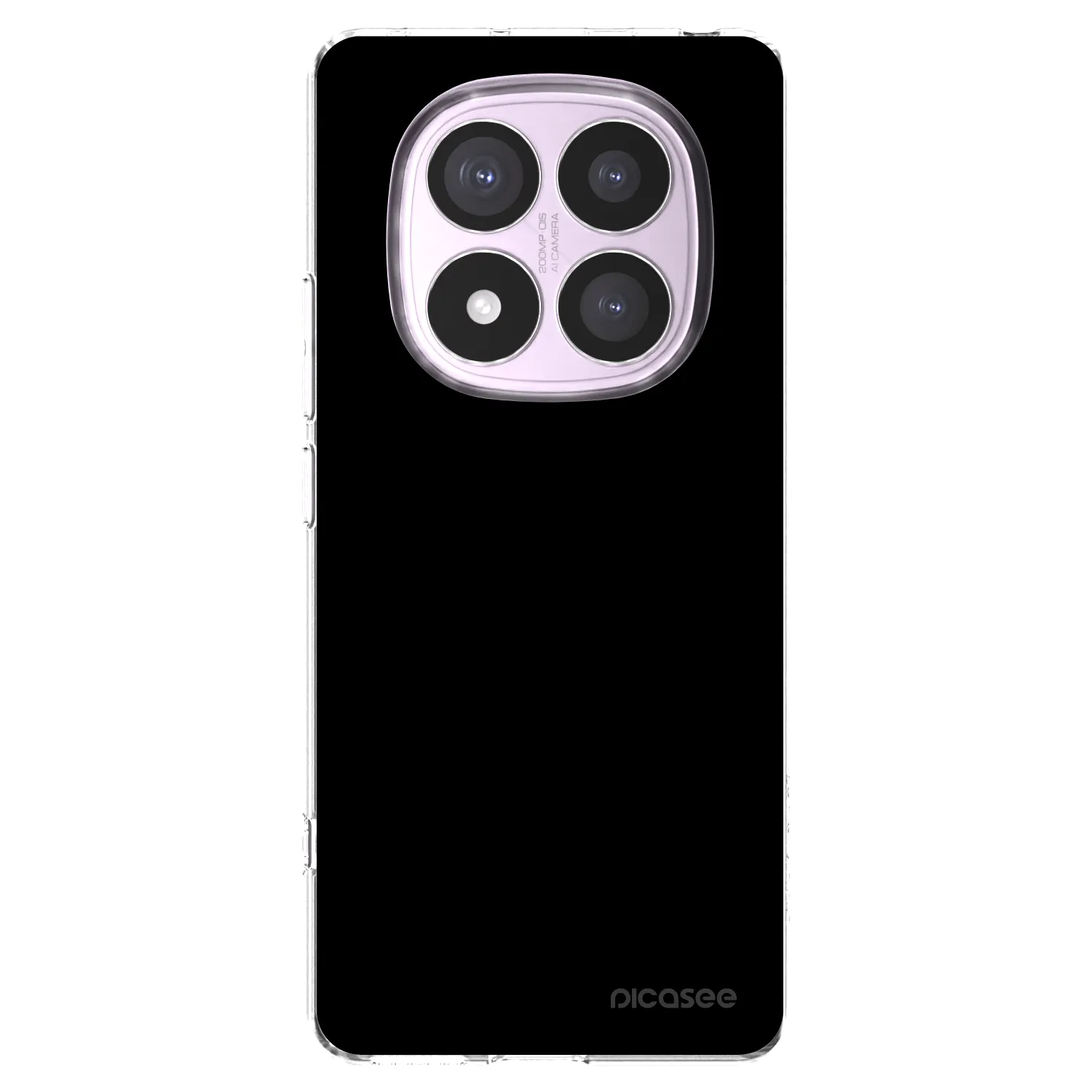 Picasee silikonski prozorni ovitek za Xiaomi Redmi Note 14 Pro 4G - Black Bliss