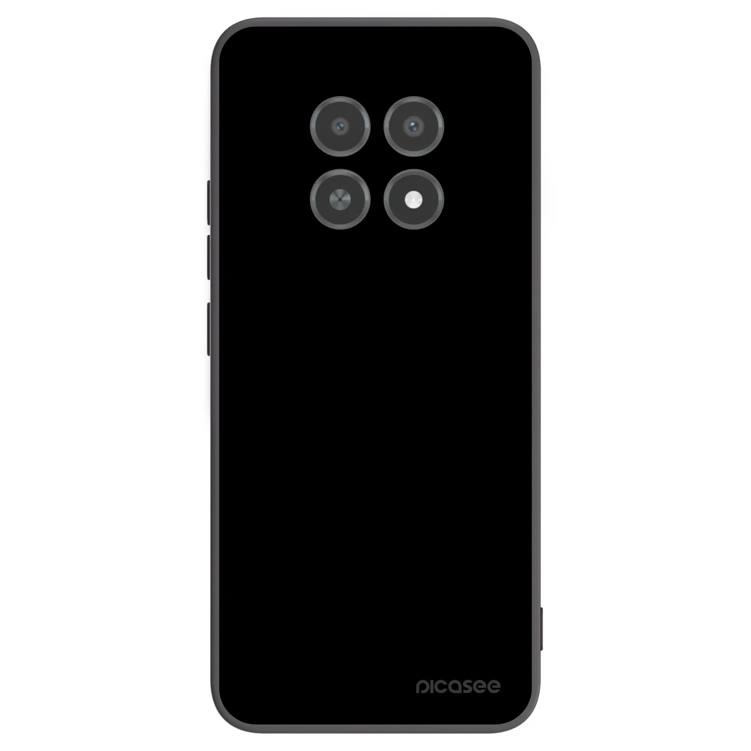 Picasee silikonski črni ovitek za Realme 12X - Black Bliss
