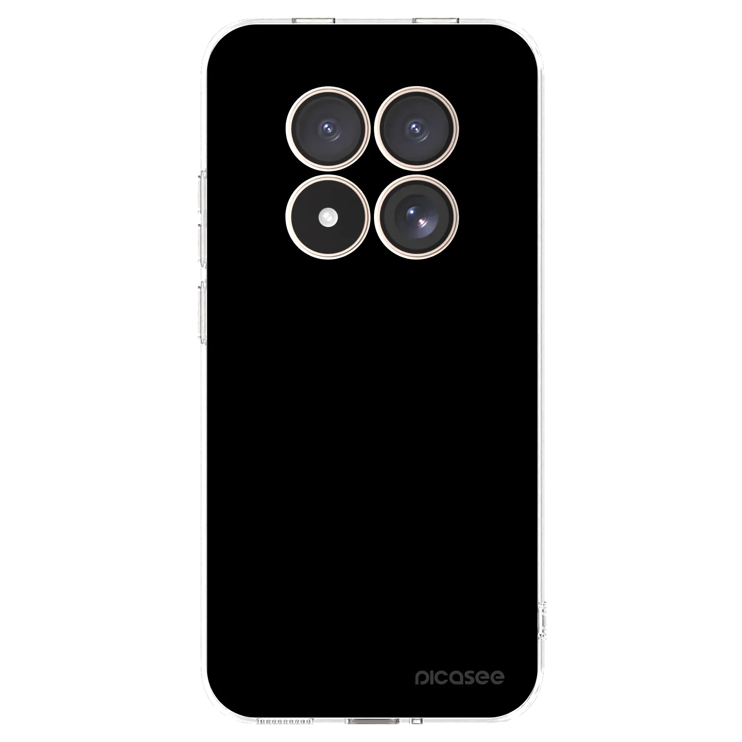 Picasee silikonski prozorni ovitek za Xiaomi Redmi Note 15 Pro 4G - Black Bliss