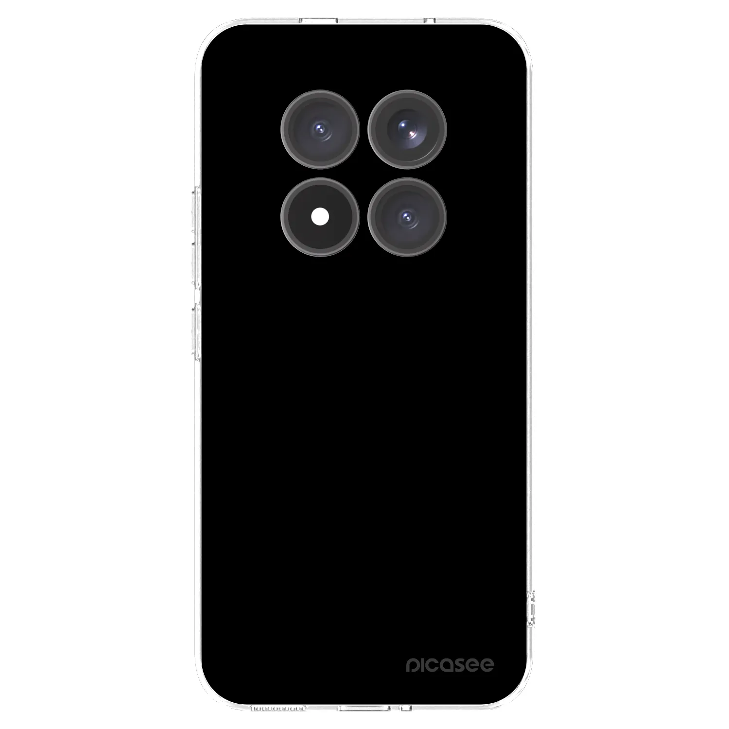 Picasee silikonski prozorni ovitek za Xiaomi Redmi Note 15 Pro+ - Black Bliss