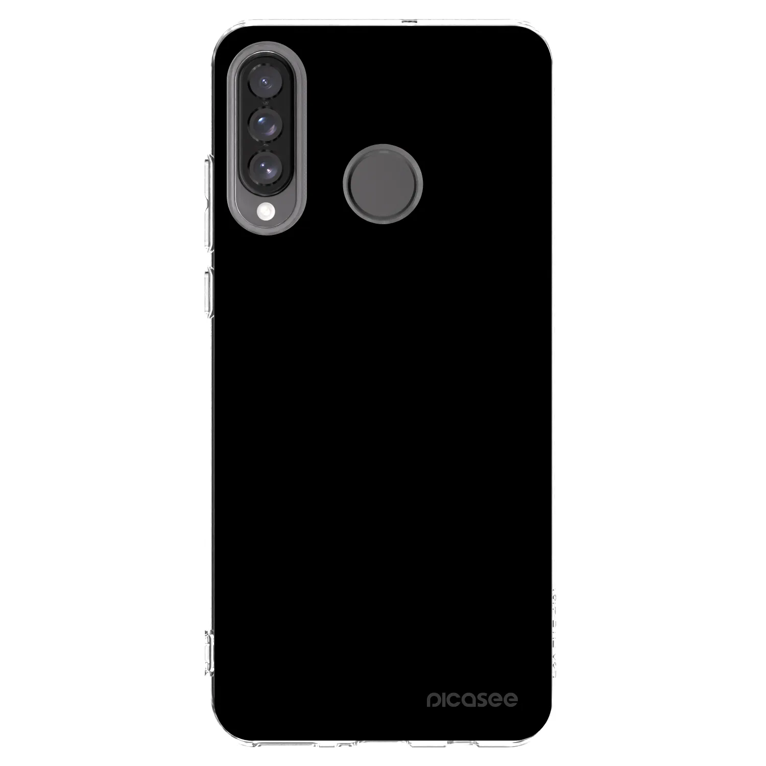 Picasee silikonski prozorni ovitek za Huawei P30 Lite - Black Bliss