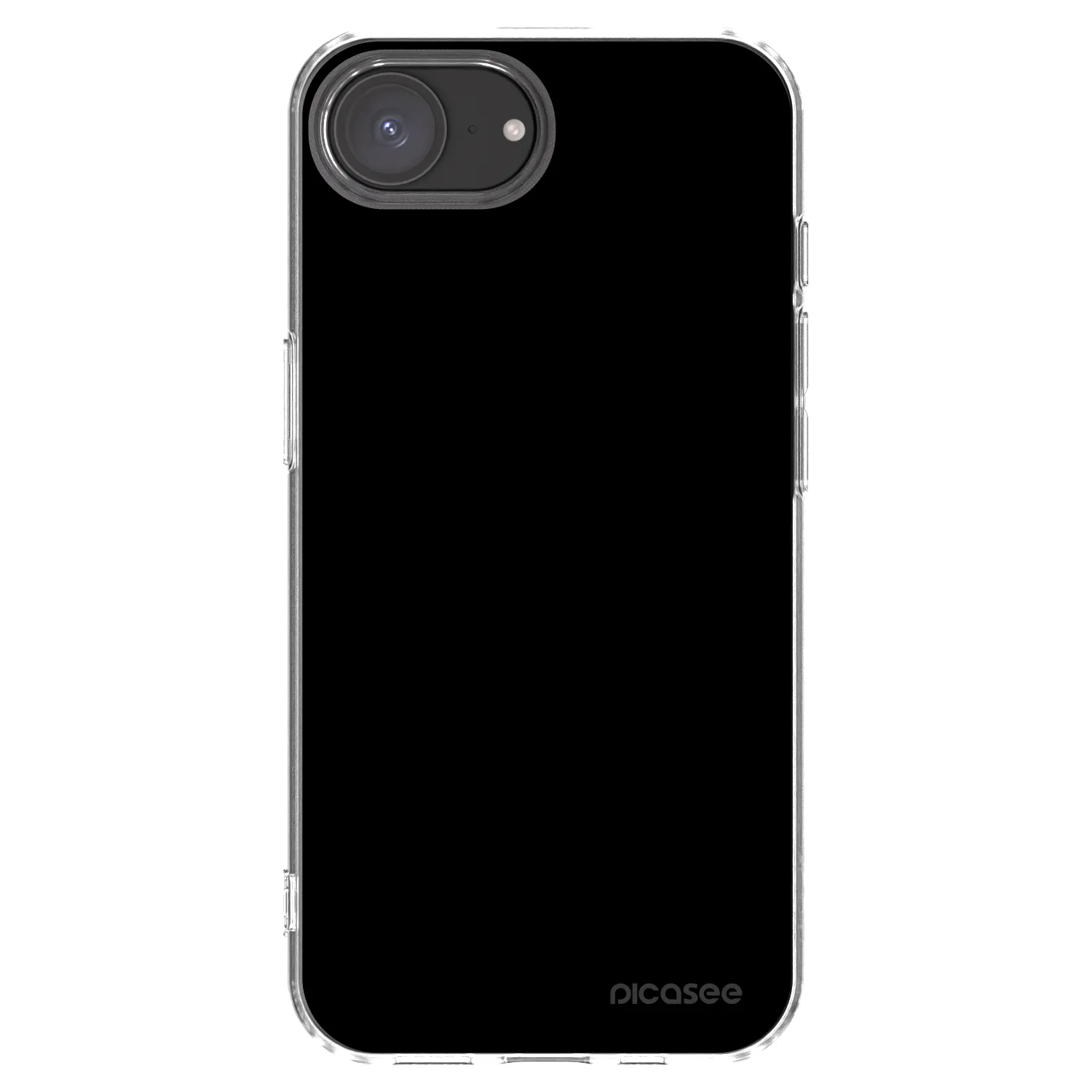 Picasee silikonski prozorni ovitek za Apple iPhone 17e - Black Bliss