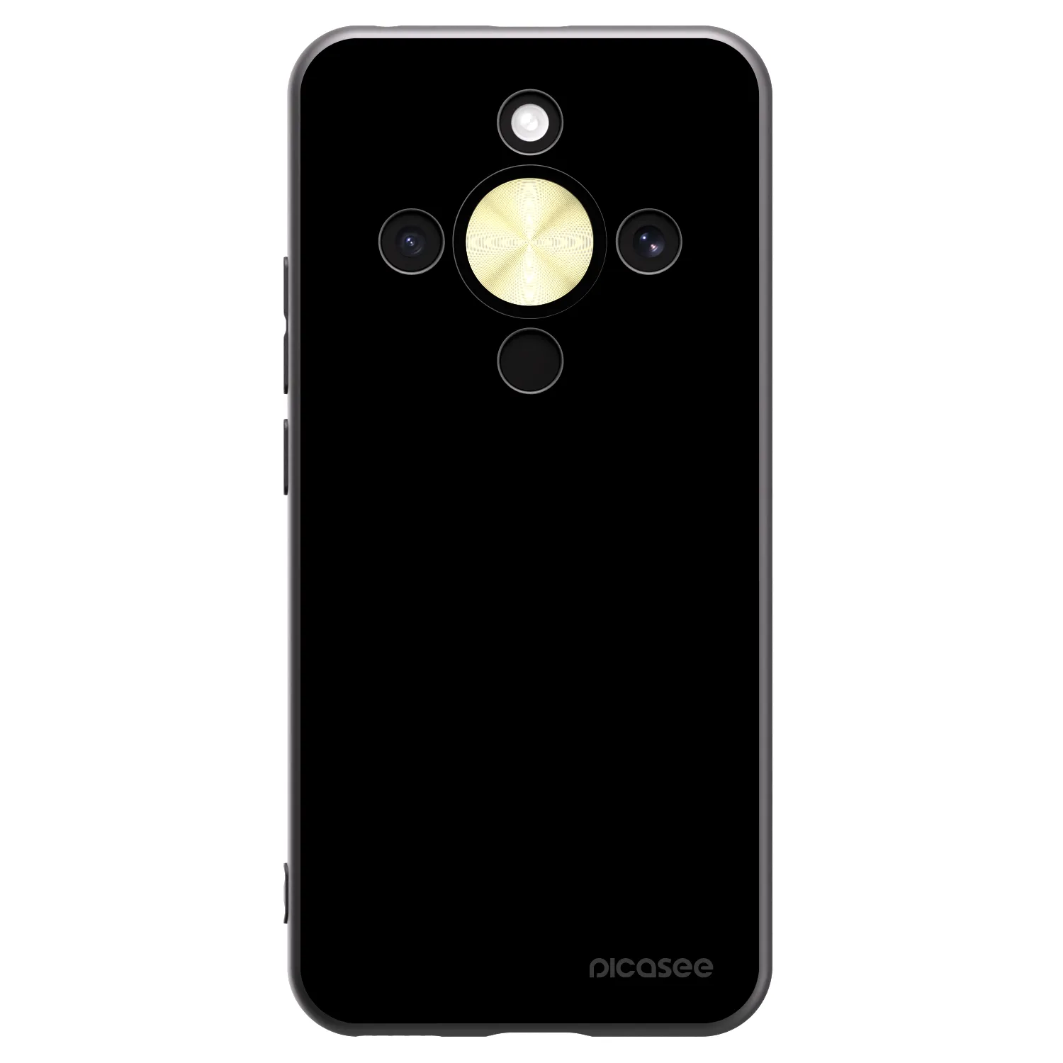 Picasee silikonski črni ovitek za Honor Magic8 Lite 5G - Black Bliss