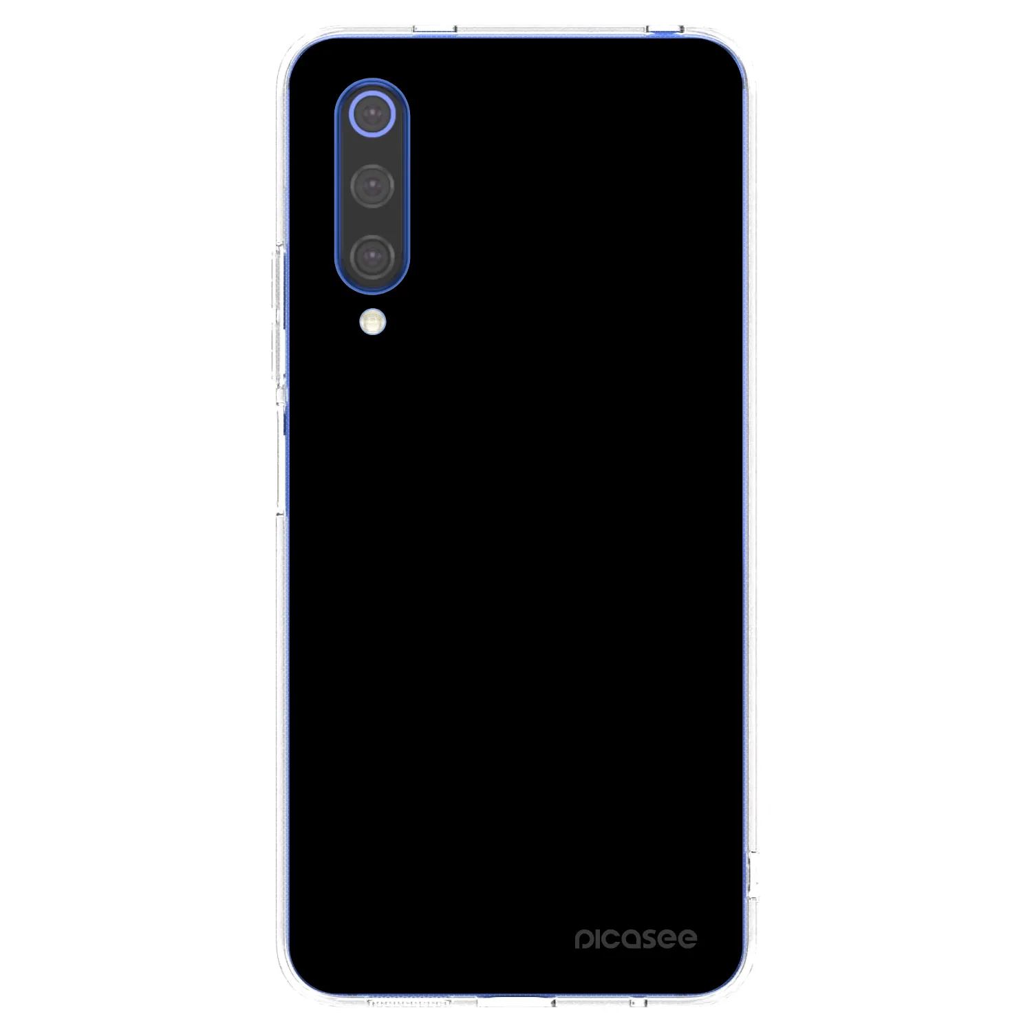 Picasee silikonski prozorni ovitek za Xiaomi Mi 9 SE - Black Bliss