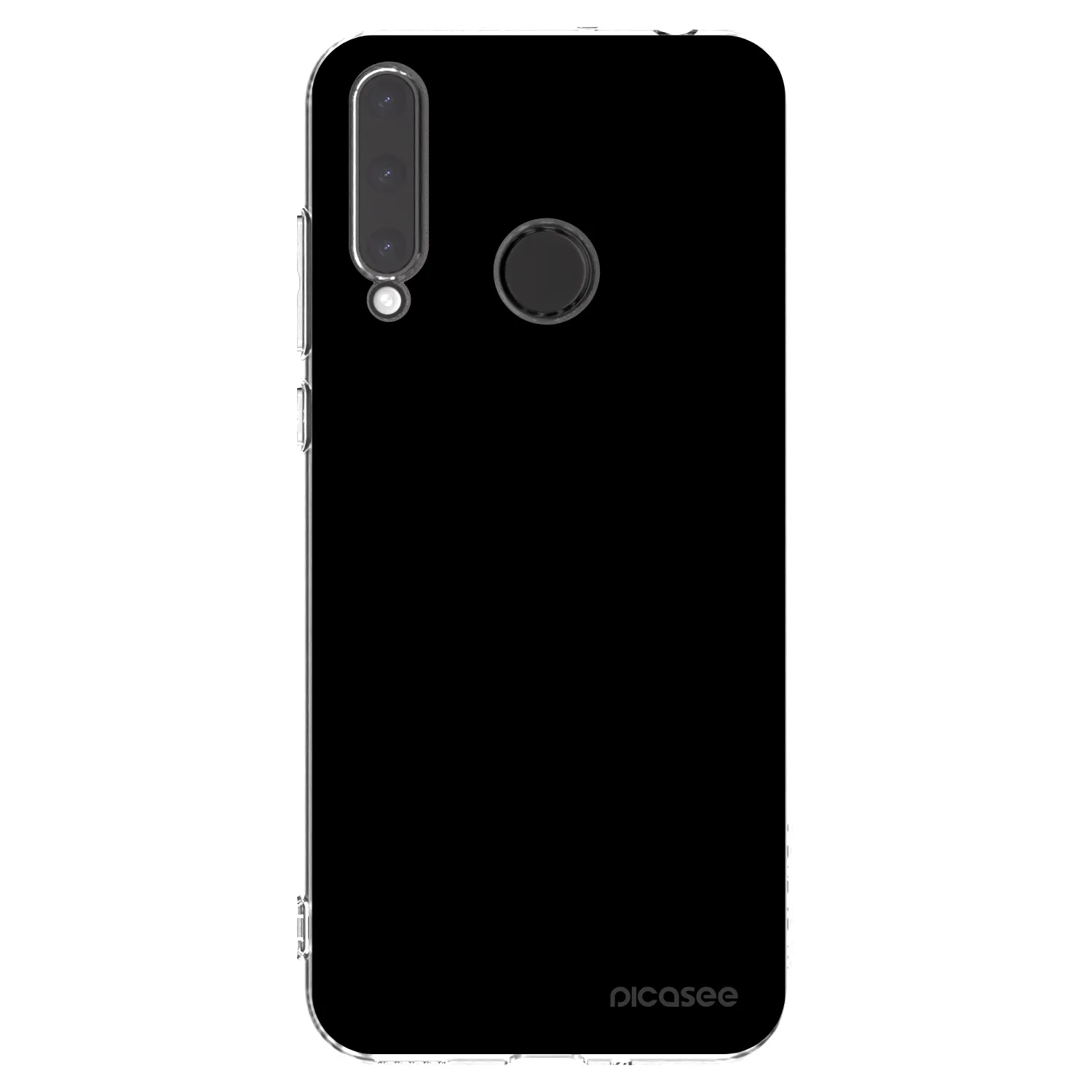 Picasee silikonski prozorni ovitek za Honor 20 Lite - Black Bliss