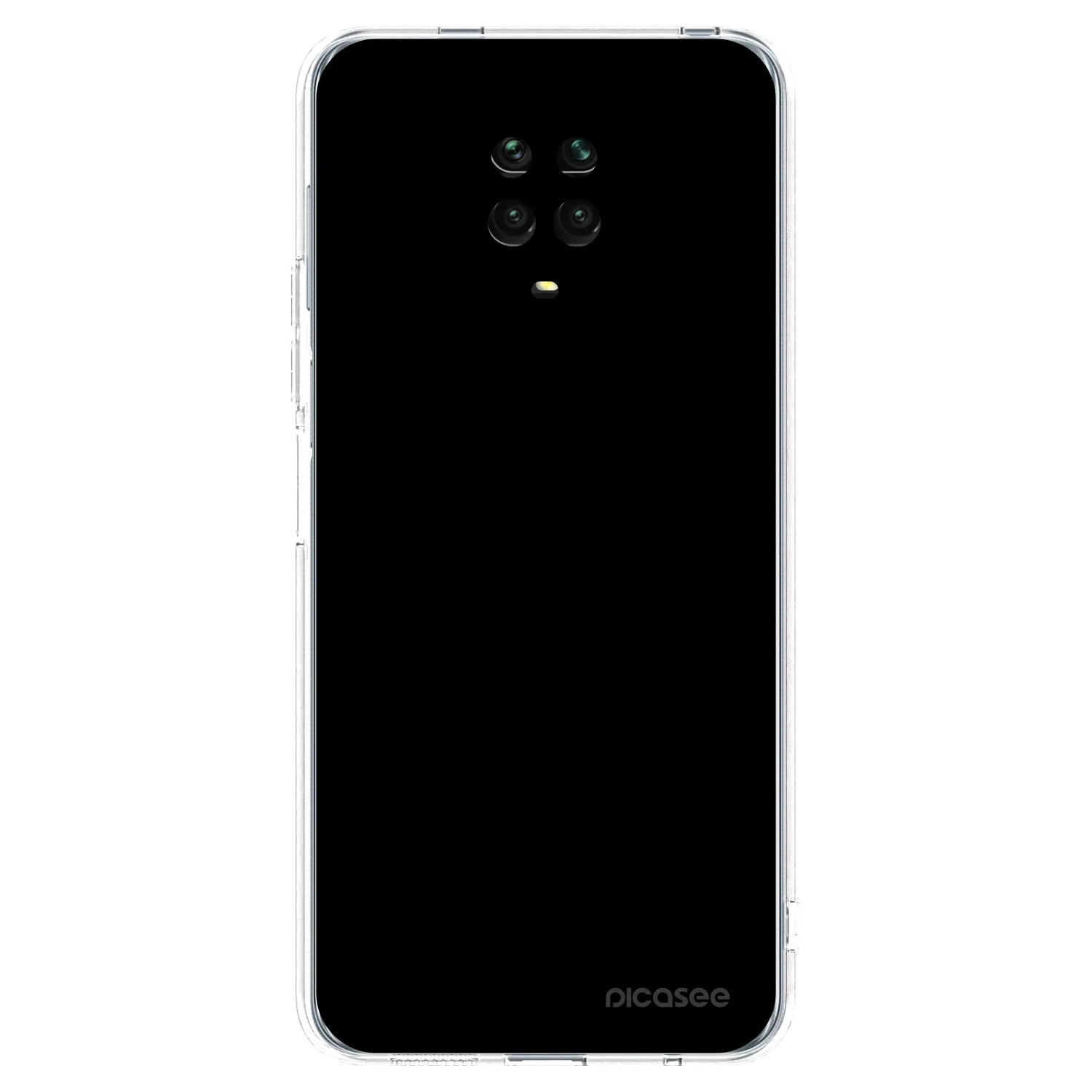 Picasee silikonski prozorni ovitek za Xiaomi Redmi Note 9 Pro - Black Bliss