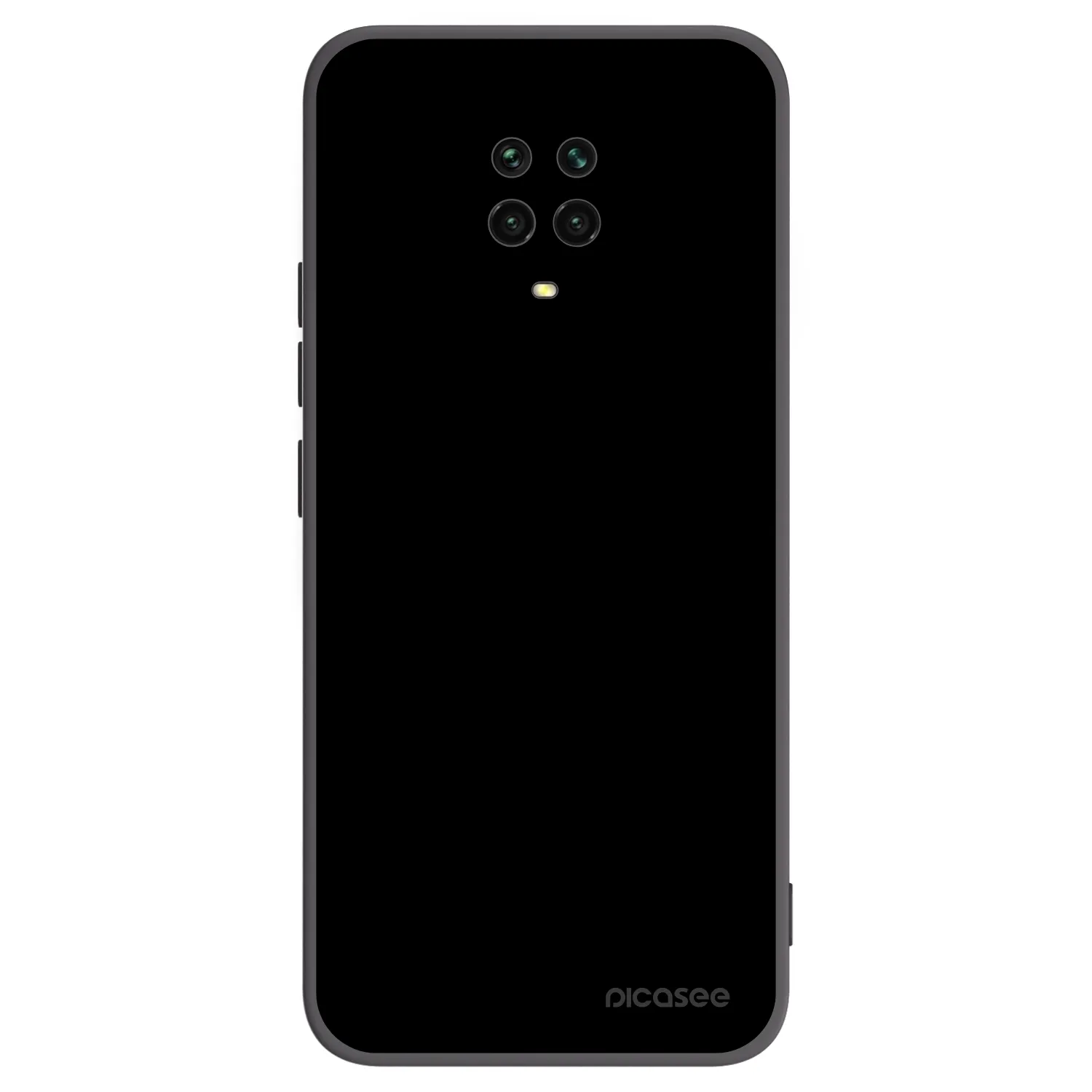 Picasee silikonski črni ovitek za Xiaomi Redmi Note 9 Pro - Black Bliss