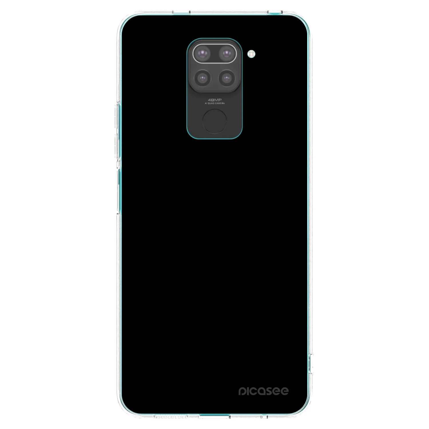 Picasee silikonski črni ovitek za Xiaomi Redmi Note 9 - Black Bliss