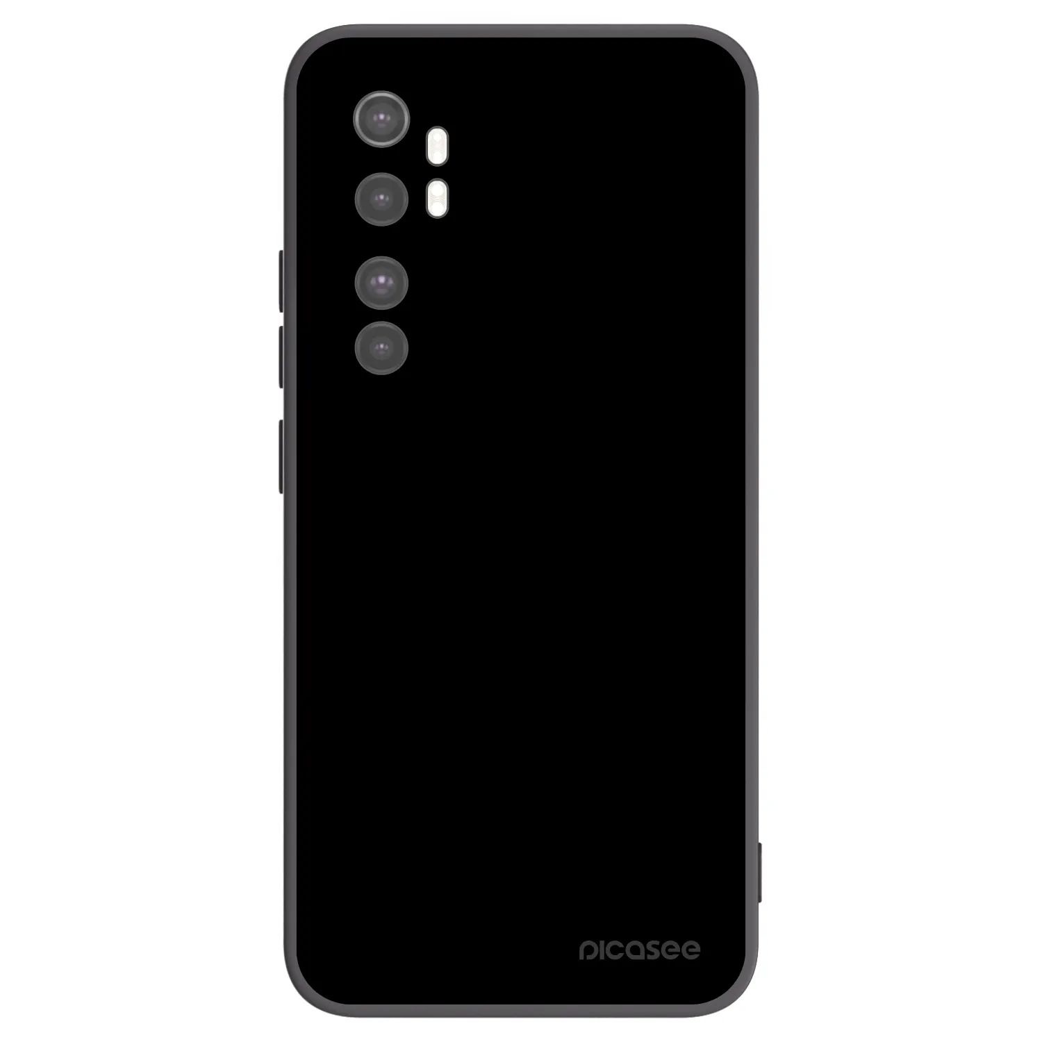 Picasee silikonski črni ovitek za Xiaomi Mi Note 10 Lite - Black Bliss
