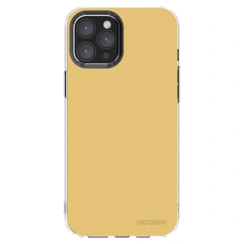 Picasee silikonski prozorni ovitek za Apple iPhone 12 Pro Max - Canary Crystal