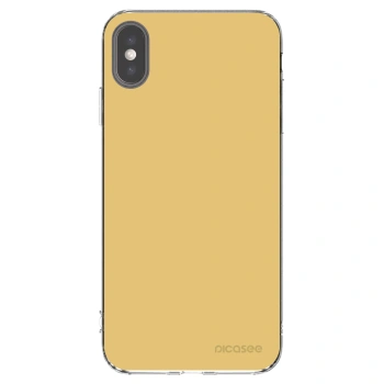 Picasee silikonski prozorni ovitek za Apple iPhone XS Max - Canary Crystal