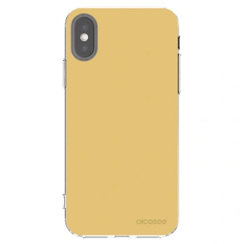 Picasee silikonski prozorni ovitek za Apple iPhone X/XS - Canary Crystal