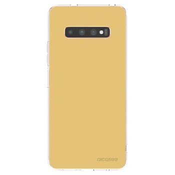 Picasee silikonski prozorni ovitek za Samsung Galaxy S10 Plus G975 - Canary Crystal