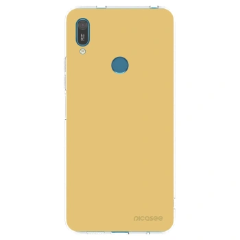 Picasee silikonski prozorni ovitek za Huawei Y7 2019 - Canary Crystal