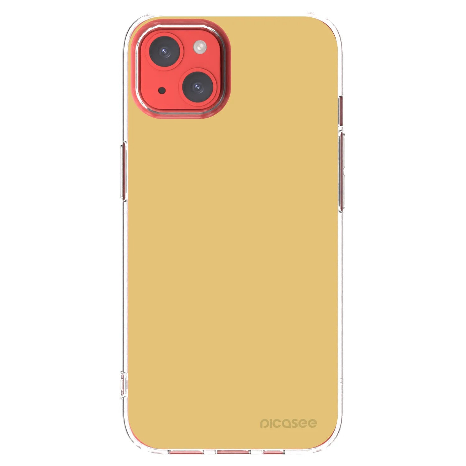 Picasee silikonski prozorni ovitek za Apple iPhone 13 - Canary Crystal