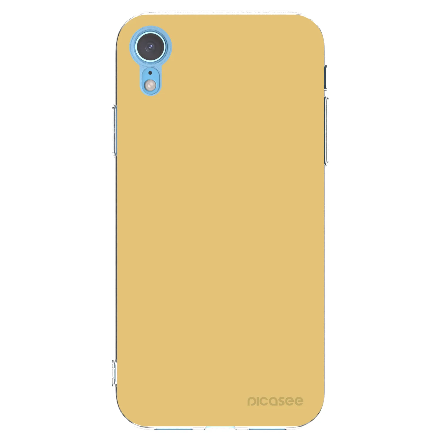 Picasee silikonski prozorni ovitek za Apple iPhone XR - Canary Crystal