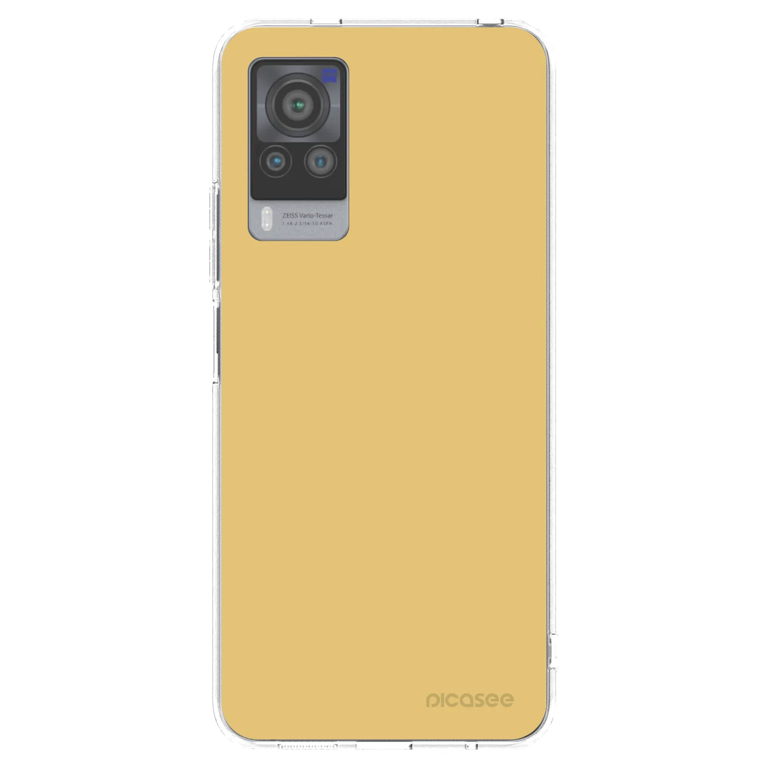 Picasee silikonski prozorni ovitek za Vivo X60 Pro 5G - Canary Crystal