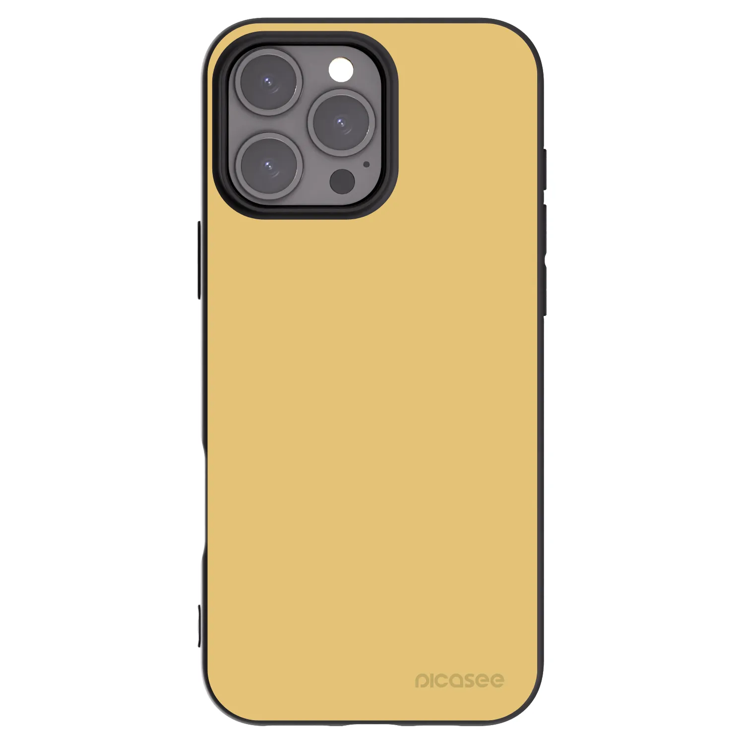 Picasee silikonski črni ovitek za Apple iPhone 16 Pro Max - Canary Crystal
