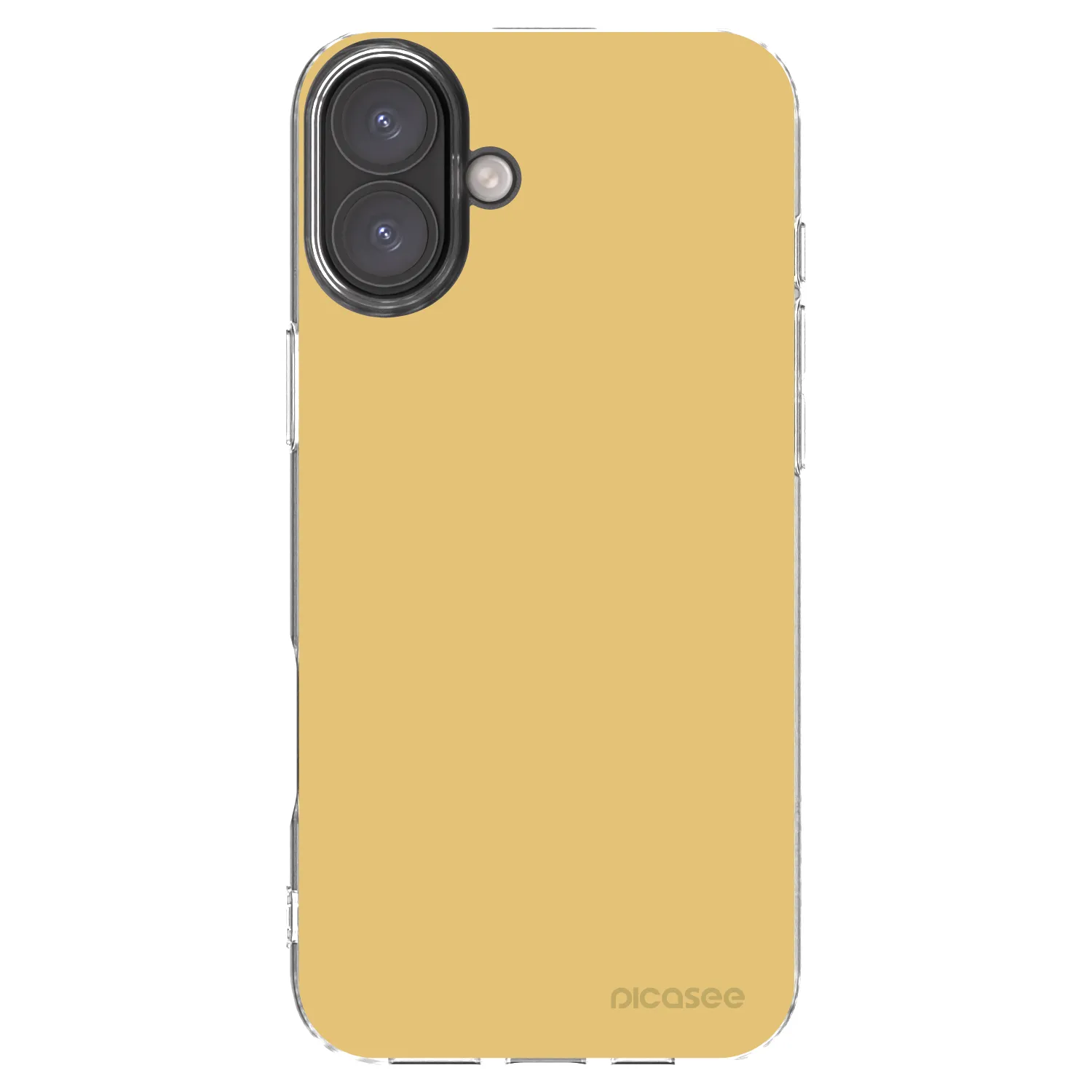 Picasee silikonski prozorni ovitek za Apple iPhone 16 Plus - Canary Crystal