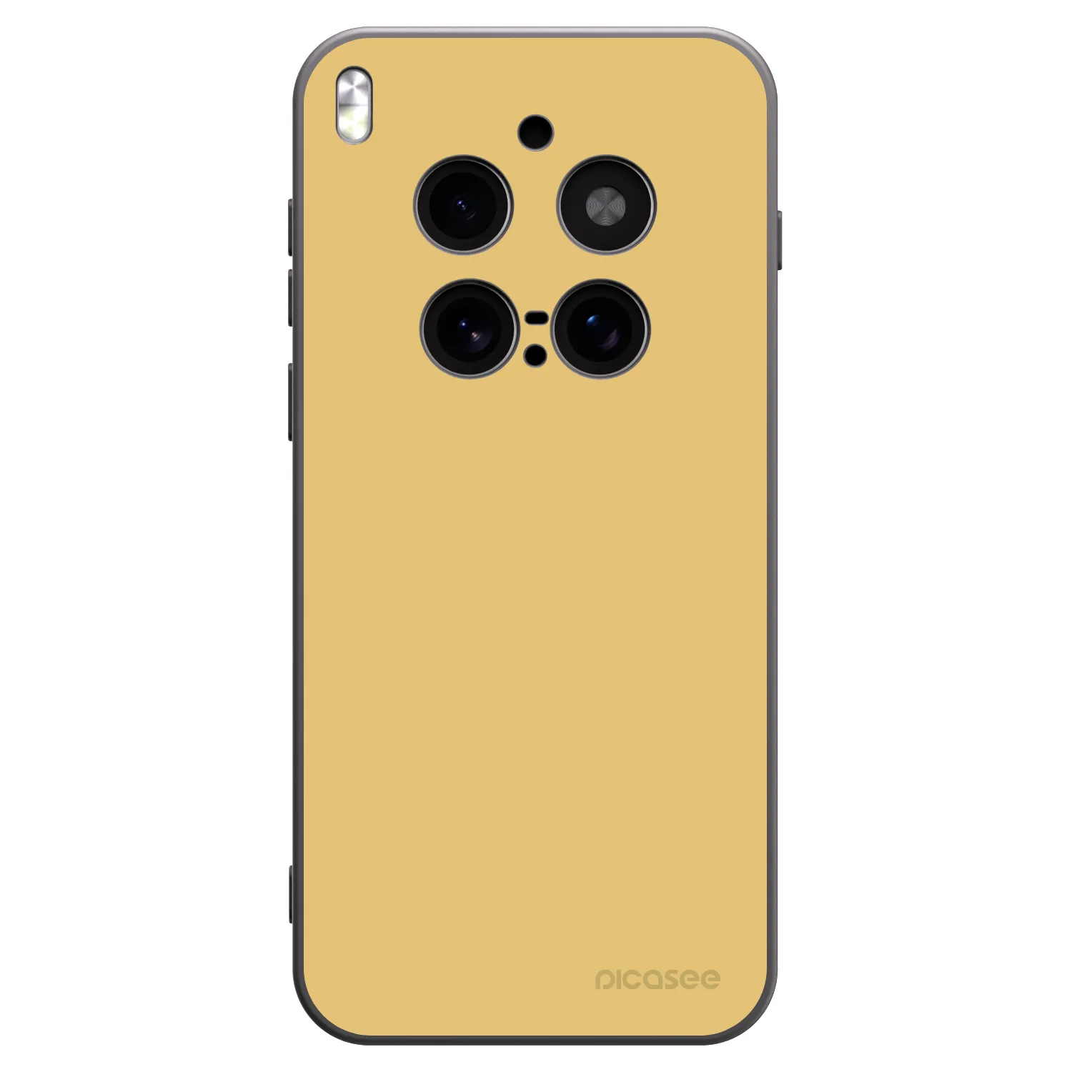 Picasee silikonski črni ovitek za Vivo X300 Pro - Canary Crystal