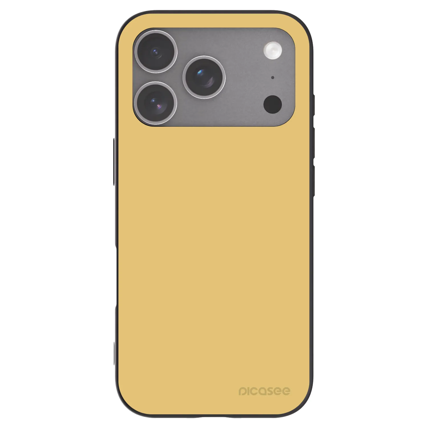 Picasee silikonski črni ovitek za Apple iPhone 18 Pro - Canary Crystal