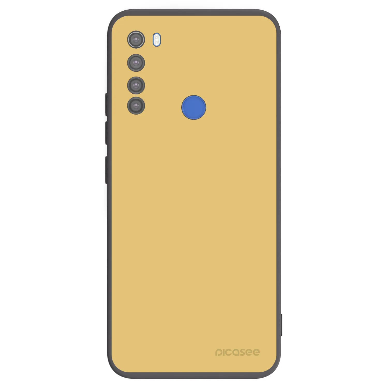Picasee silikonski črni ovitek za Xiaomi Redmi Note 8T - Canary Crystal