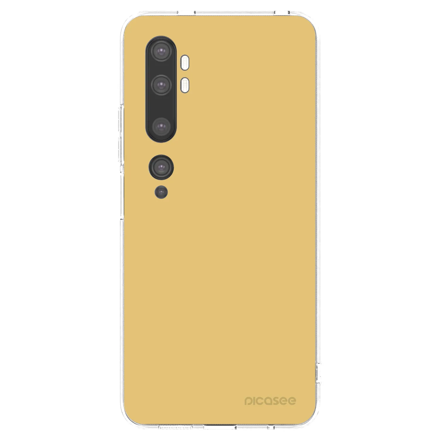 Picasee silikonski prozorni ovitek za Xiaomi Mi Note 10 (Pro) - Canary Crystal