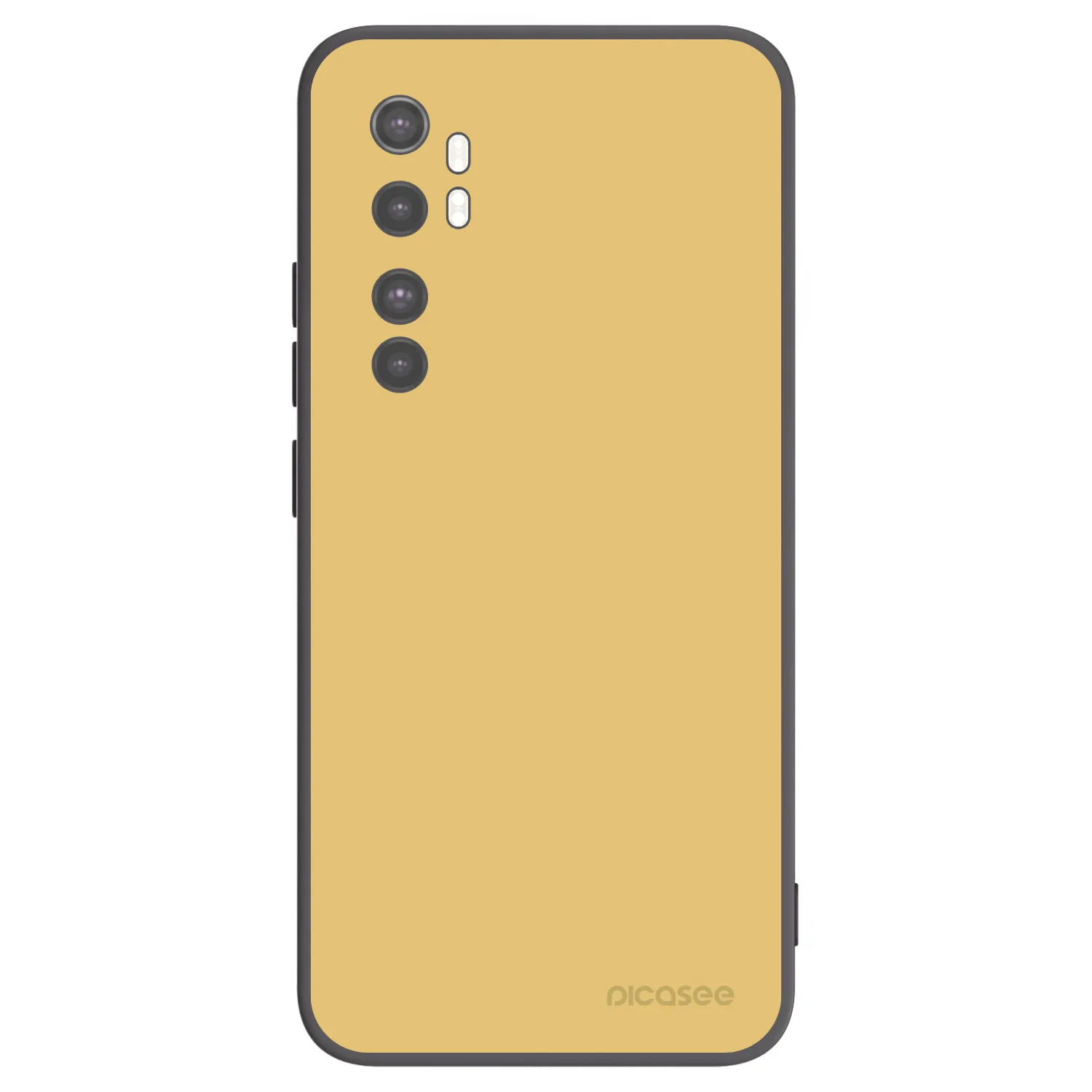Picasee silikonski črni ovitek za Xiaomi Mi Note 10 Lite - Canary Crystal