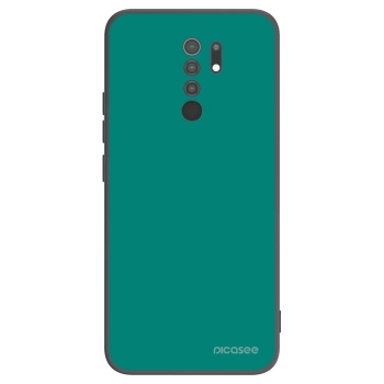 Picasee silikonski črni ovitek za Xiaomi Redmi 9 - Emerald Mist