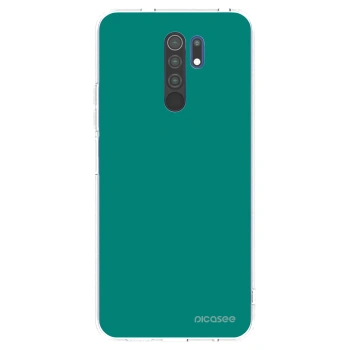 Picasee silikonski prozorni ovitek za Xiaomi Redmi 9 - Emerald Mist