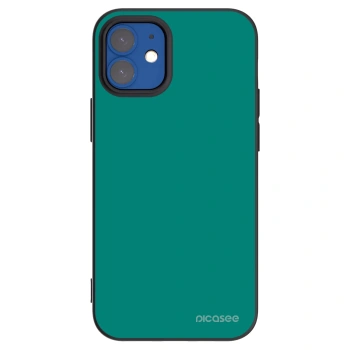 Picasee silikonski črni ovitek za Apple iPhone 12 mini - Emerald Mist
