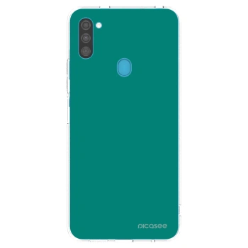 Picasee silikonski prozorni ovitek za Samsung Galaxy M11 - Emerald Mist