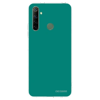 Picasee silikonski prozorni ovitek za Realme 6i - Emerald Mist