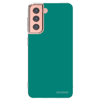 Picasee silikonski prozorni ovitek za Samsung Galaxy S21 5G G991B - Emerald Mist