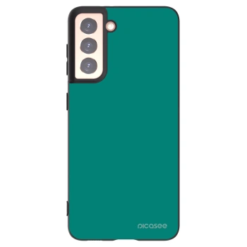 Picasee silikonski črni ovitek za Samsung Galaxy S21 5G G991B - Emerald Mist