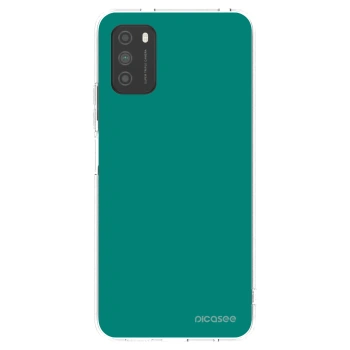 Picasee silikonski prozorni ovitek za Xiaomi Poco M3 - Emerald Mist