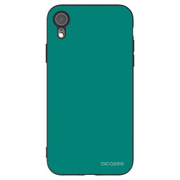 Picasee silikonski črni ovitek za Apple iPhone XR - Emerald Mist