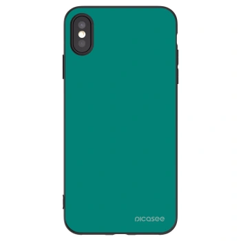 Picasee silikonski črni ovitek za Apple iPhone XS Max - Emerald Mist