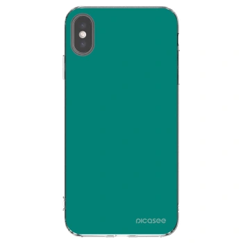 Picasee silikonski prozorni ovitek za Apple iPhone XS Max - Emerald Mist