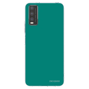 Picasee silikonski prozorni ovitek za Vivo Y20s - Emerald Mist