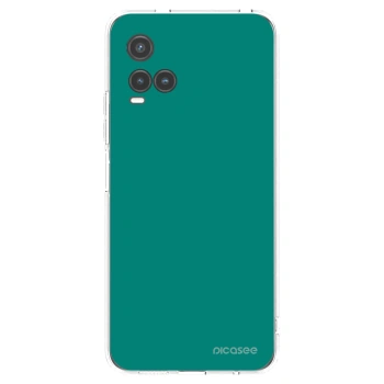 Picasee silikonski prozorni ovitek za Vivo Y33s - Emerald Mist