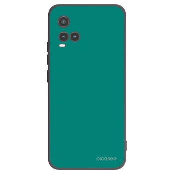 Picasee silikonski črni ovitek za Vivo Y33s - Emerald Mist